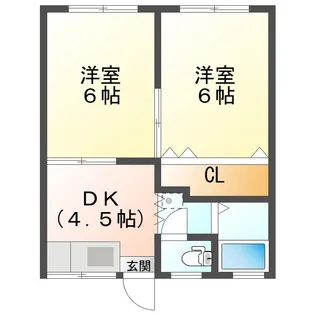 華ハイツ【1階】の間取り