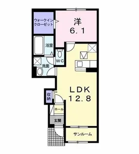 タートルヒルズ4th【1階】の間取り