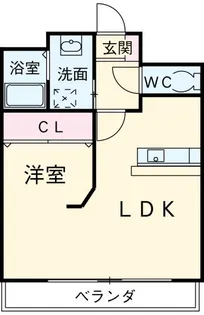 スカイコートマーヴィアイ【2階】の間取り