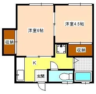 横山荘【1階】の間取り