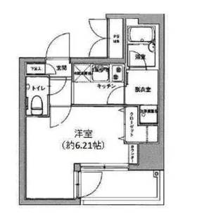 ドルチェ池袋ノース弐番館NC【9階】の間取り