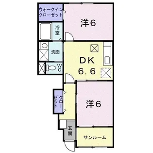 サンヒルズ A【1階】の間取り