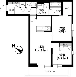 リラフォート【3階】の間取り