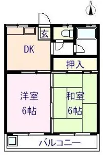 伊井マンション【2階】の間取り