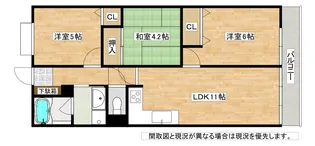 サンモリッツ小倉南ネクシア【3階】の間取り