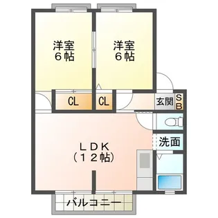 サンビレッジ鈴鹿C【2階】の間取り