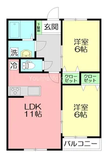 ブルーコート【2階】の間取り