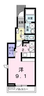 アモーレ今津【2階】の間取り