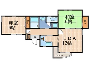 カサ.デラ.カッサ【3階】の間取り