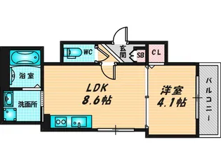 LUANA【2階】の間取り
