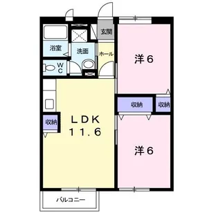 ハイムゆりの樹 2【2階】の間取り