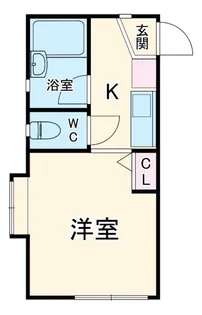 ヒルズ県立大学【1階】の間取り