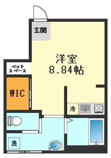 エテルノヴァローレ篠崎【1階】の間取り