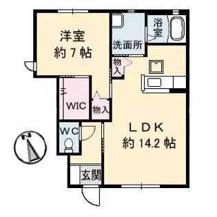 シャーメゾン霧ケ峰 A棟【1階】の間取り