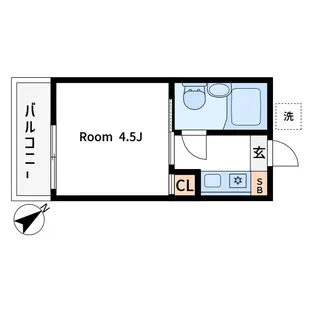 フラット根津2【2階】の間取り