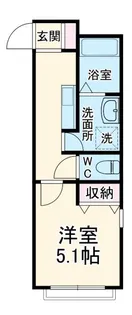アパートメント枡形 NO1【1階】の間取り