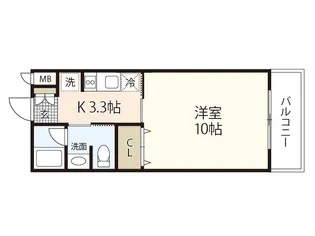 JRBハイツ矢野I番館【2階】の間取り