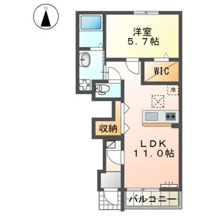 casa este唐津A【1階】の間取り