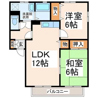 アメージングいずみB【1階】の間取り