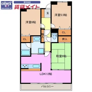 ローレルスクエア津南が丘弐番館 209号室【2階】の間取り