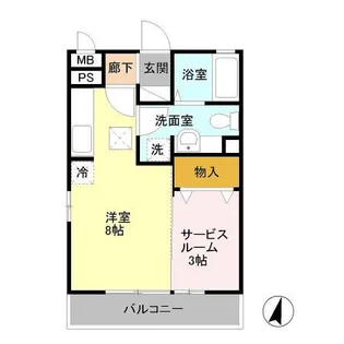 ルミエール【1階】の間取り