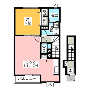 ボン スターブルA【2階】の間取り