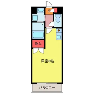 カーティアス坂戸【2階】の間取り