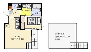 GRANDTIC VOYAGE【2階】の間取り
