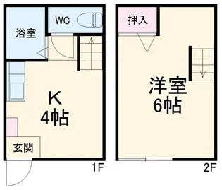 ミノタハイツ上条Iの間取り