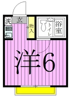 ホワイトハウスフジミA【1階】の間取り
