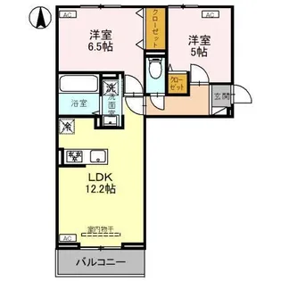 Wood ValleyII【2階】の間取り