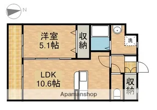 ザ クレスト上島【3階】の間取り