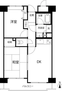 新横浜ガーデンコートBサイド【3階】の間取り