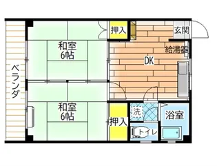 金崎アパート【2階】の間取り