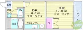 八木山アベニュー【1階】の間取り