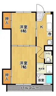 コスモハイツ【2階】の間取り