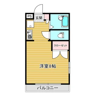スパシオ徳行【1階】の間取り