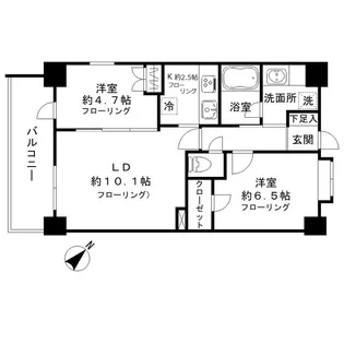 オーチャード【12階】の間取り