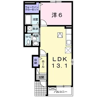グランツ・エメラルド【1階】の間取り