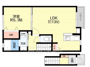 CoCo絹延【2階】の間取り