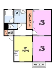 オーディアスI【2階】の間取り