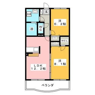 サニープレイス大同町【4階】の間取り