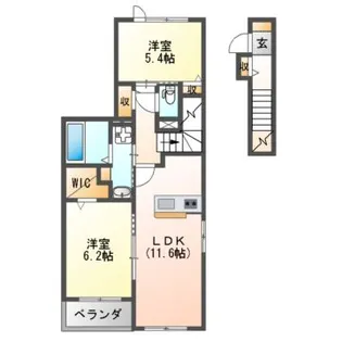 スペチアーレ トレ【2階】の間取り