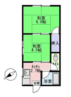 一番館【2階】の間取り
