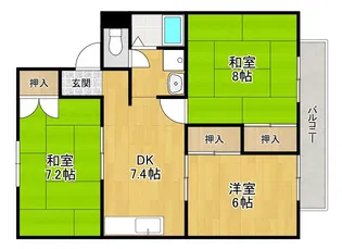 シャルム山栄【2階】の間取り