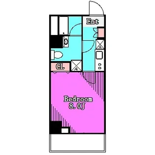 メイクスデザイン住吉【4階】の間取り