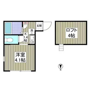 リュミエ妙蓮寺【2階】の間取り