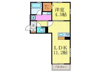大喜清明館二号館【1階】の間取り