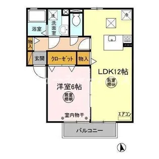 シュプルース【1階】の間取り