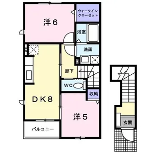 メゾン ド ボン ファミーユII【2階】の間取り